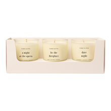 Load image into Gallery viewer, 048 / the romantic (set of 3 mini candles)