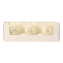 Load image into Gallery viewer, 048 / the romantic (set of 3 mini candles)
