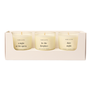 048 / the romantic (set of 3 mini candles)